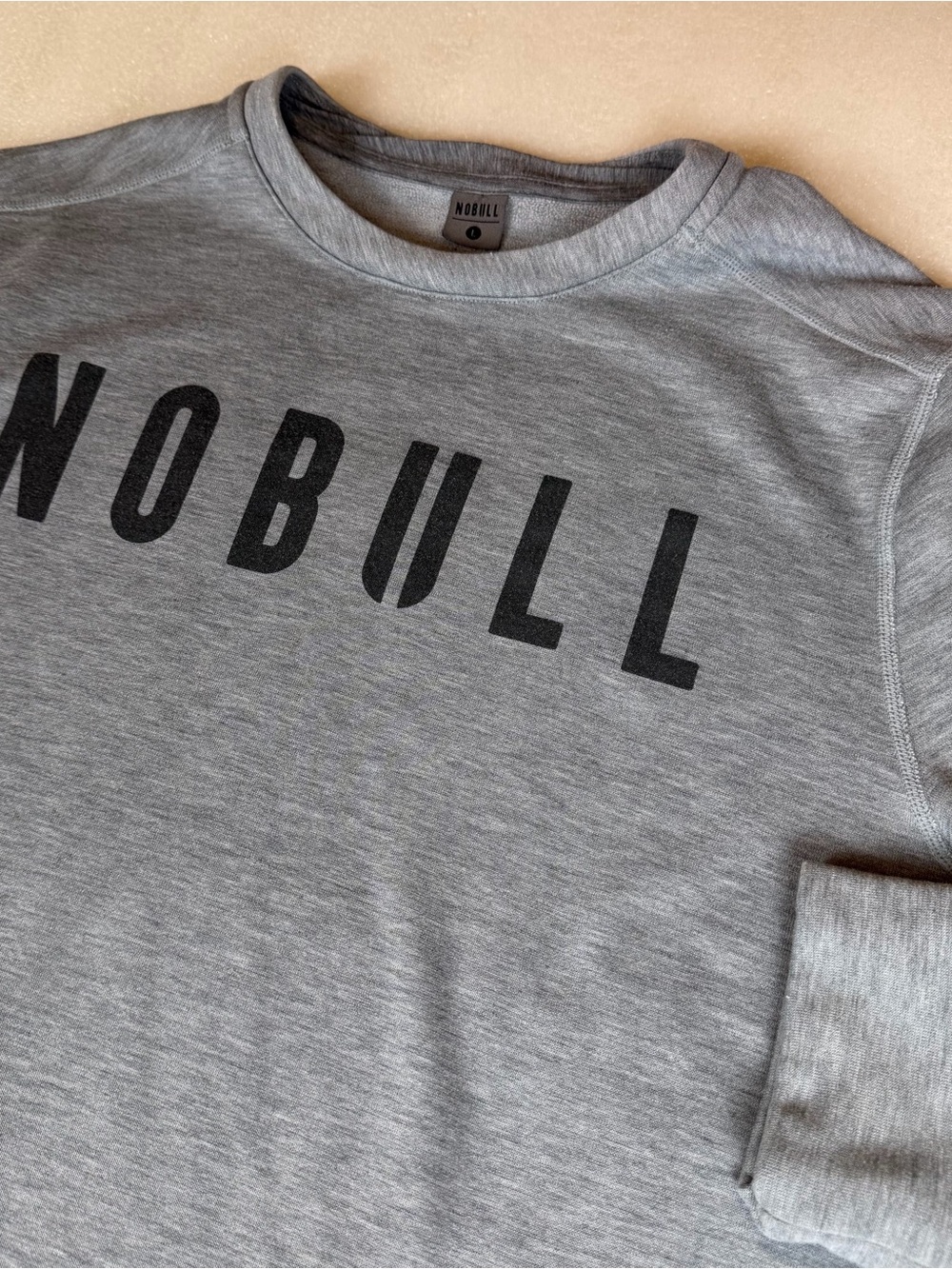 NOBULL Sweatshirt Men’s Large Fleece Performance Pullover Crewneck Training Gym